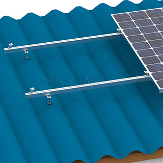 Sistema de montaje de techo de metal solar de aluminio con solución de perno de suspensión OEM