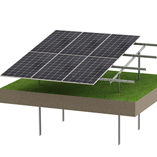 Estructura de soportes de montaje en tierra del panel solar fotovoltaico de acero del fabricante