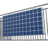 Soporte de balcón solar de aluminio ajustable para almacén de la UE