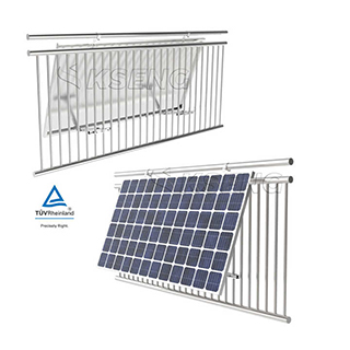 Soporte de panel solar de balcón de aluminio ajustable en stock europeo