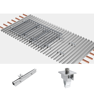 Soporte de techo de metal solar con solución de mini riel de aluminio al por mayor