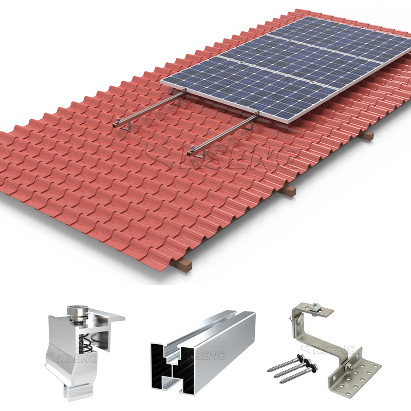 sistema de montaje solar para techo de tejas