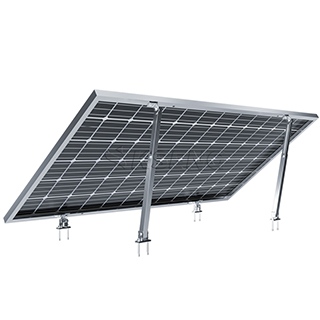 Soporte solar de aluminio con inclinación ajustable, pata delantera, pata trasera