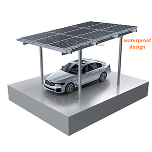 Estructura de cochera solar de aluminio resistente al agua de diseño moderno