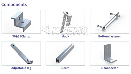 Eu Warehouse Balkonkraftwerk Balcón ajustable de aluminio Soporte solar fácil