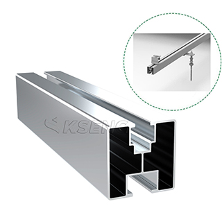 Sistema de montaje de techo de metal solar de aluminio con solución de perno de suspensión OEM