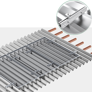 Soporte de techo de metal solar con solución de mini riel de aluminio al por mayor