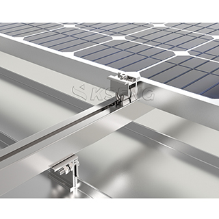 Sistema de montaje de techo de hojalata solar de aluminio con techo de metal OEM