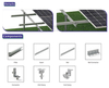 Estructura de soportes de montaje en tierra del panel solar fotovoltaico de acero del fabricante