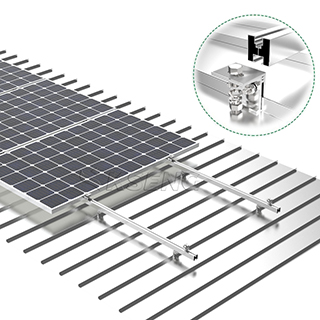 Sistema de montaje de techo de hojalata solar de aluminio con techo de metal OEM