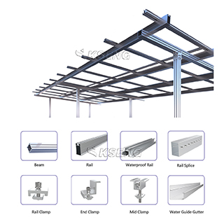 Estructura de cochera solar de aluminio resistente al agua de diseño moderno