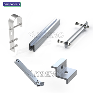 Soporte de panel solar de balcón de aluminio ajustable en stock europeo