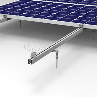 Sistema de montaje de techo de metal solar de aluminio con solución de perno de suspensión OEM