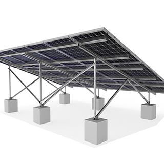 Sistema de montaje solar de tierra de aleación de aluminio de alta resistencia OEM