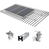 Sistema de montaje de techo de hojalata solar de aluminio con techo de metal OEM