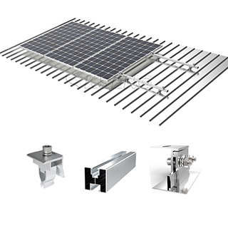 Sistema de montaje de techo de hojalata solar de aluminio con techo de metal OEM